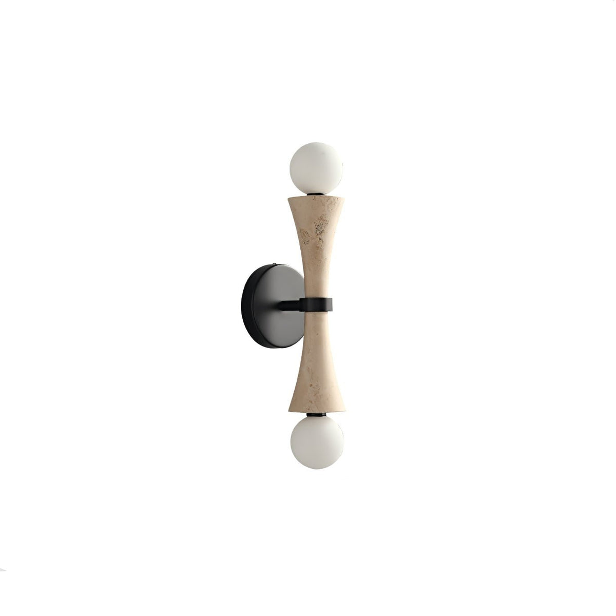 Oloriel Applique Murale Sculpturale en Travertin Élégante - Neutralighting