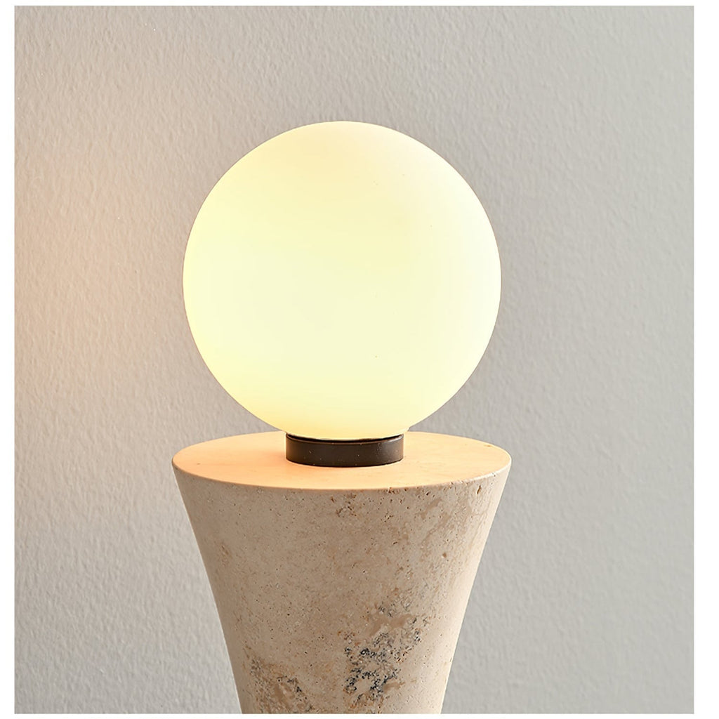 Oloriel Applique Murale Sculpturale en Travertin Élégante - Neutralighting