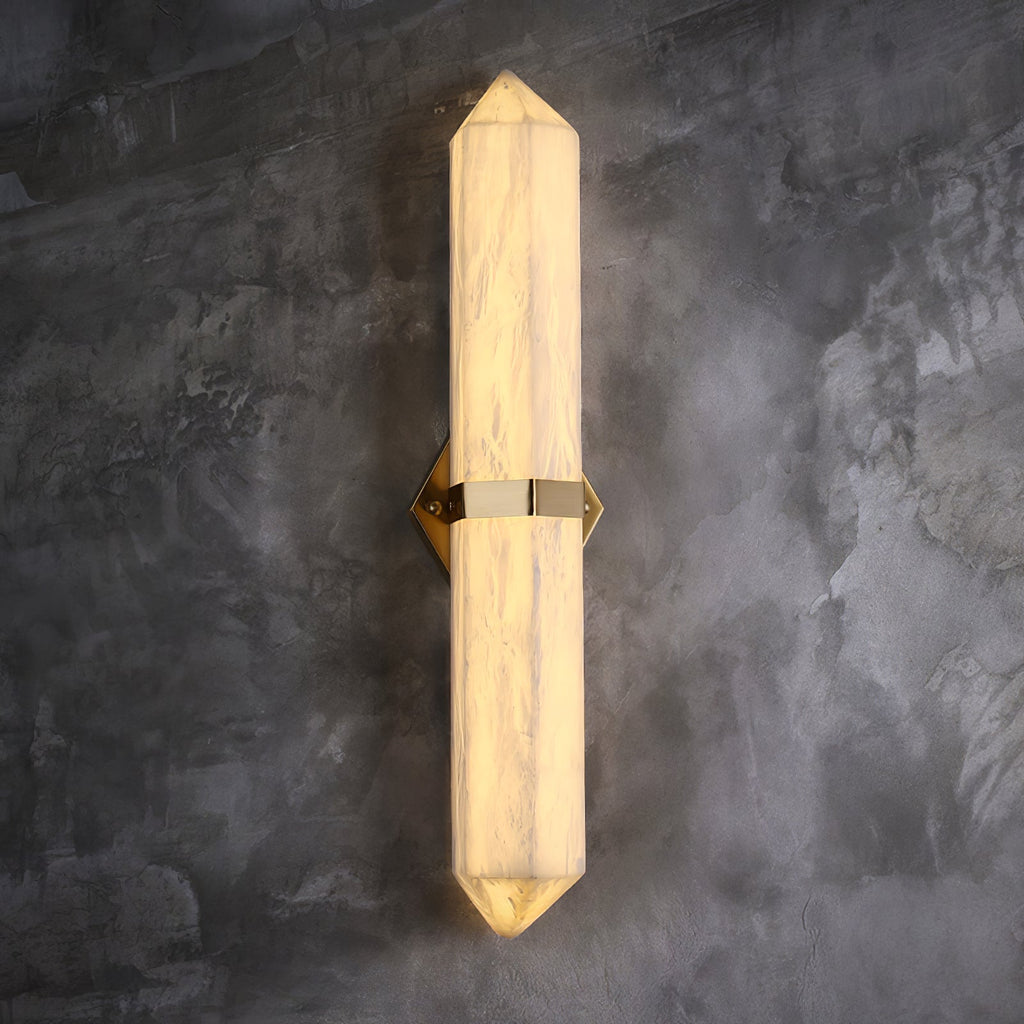 Lustra Applique Murale Alabastre Laiton pour Chambre - Neutralighting