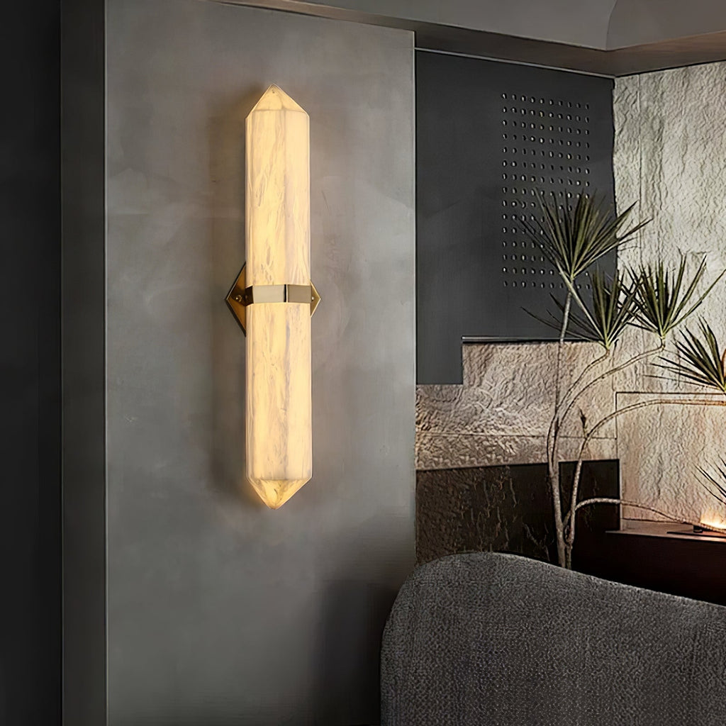 Lustra Applique Murale Alabastre Laiton pour Chambre - Neutralighting