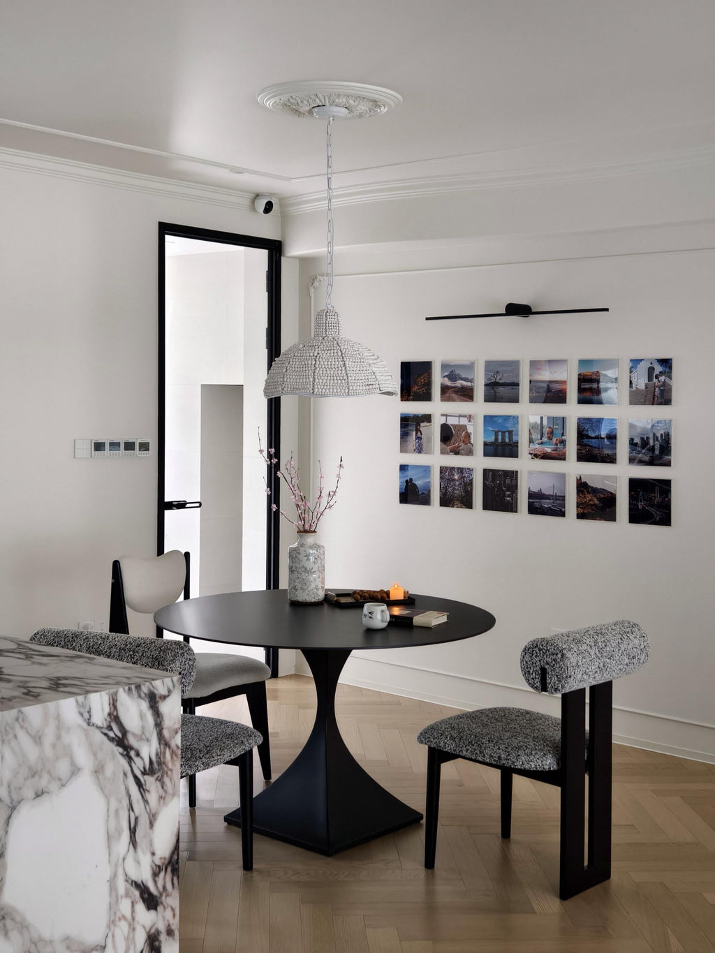 Veliraris Suspension Postmoderne en Métal et Bois De Luxe - Neutralighting