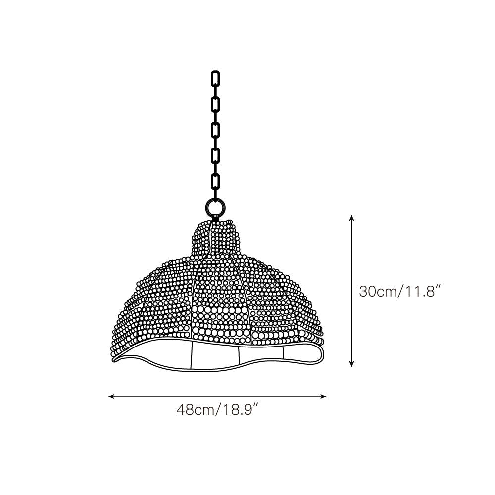 Veliraris Suspension Postmoderne en Métal et Bois De Luxe - Neutralighting