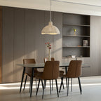 Veliraris Suspension Postmoderne en Métal et Bois De Luxe - Neutralighting