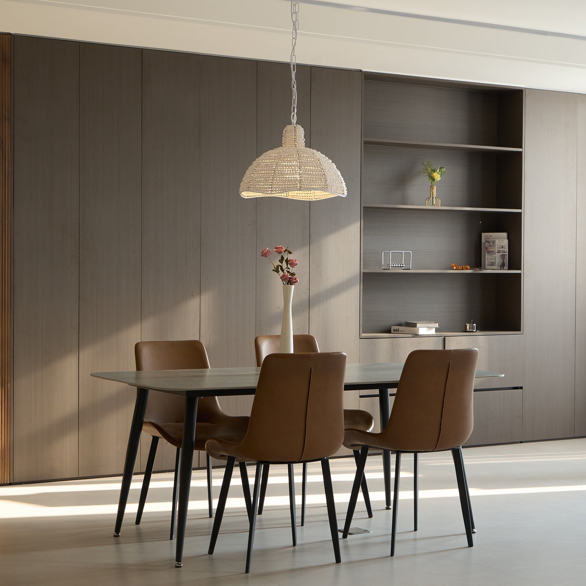 Veliraris Suspension Postmoderne en Métal et Bois De Luxe - Neutralighting