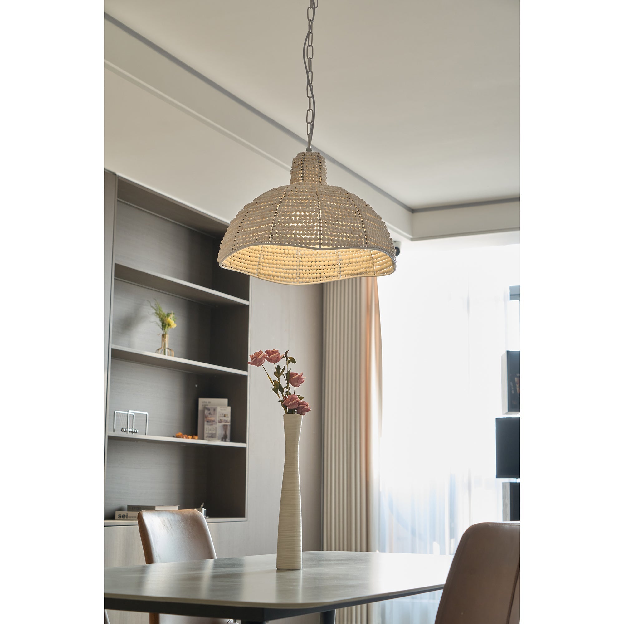 Veliraris Suspension Postmoderne en Métal et Bois De Luxe - Neutralighting