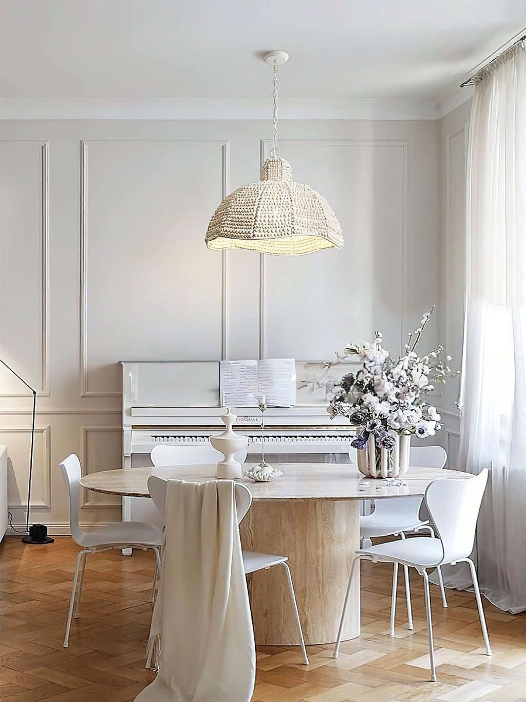 Veliraris Suspension Postmoderne en Métal et Bois De Luxe - Neutralighting