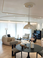 Veliraris Suspension Postmoderne en Métal et Bois De Luxe - Neutralighting