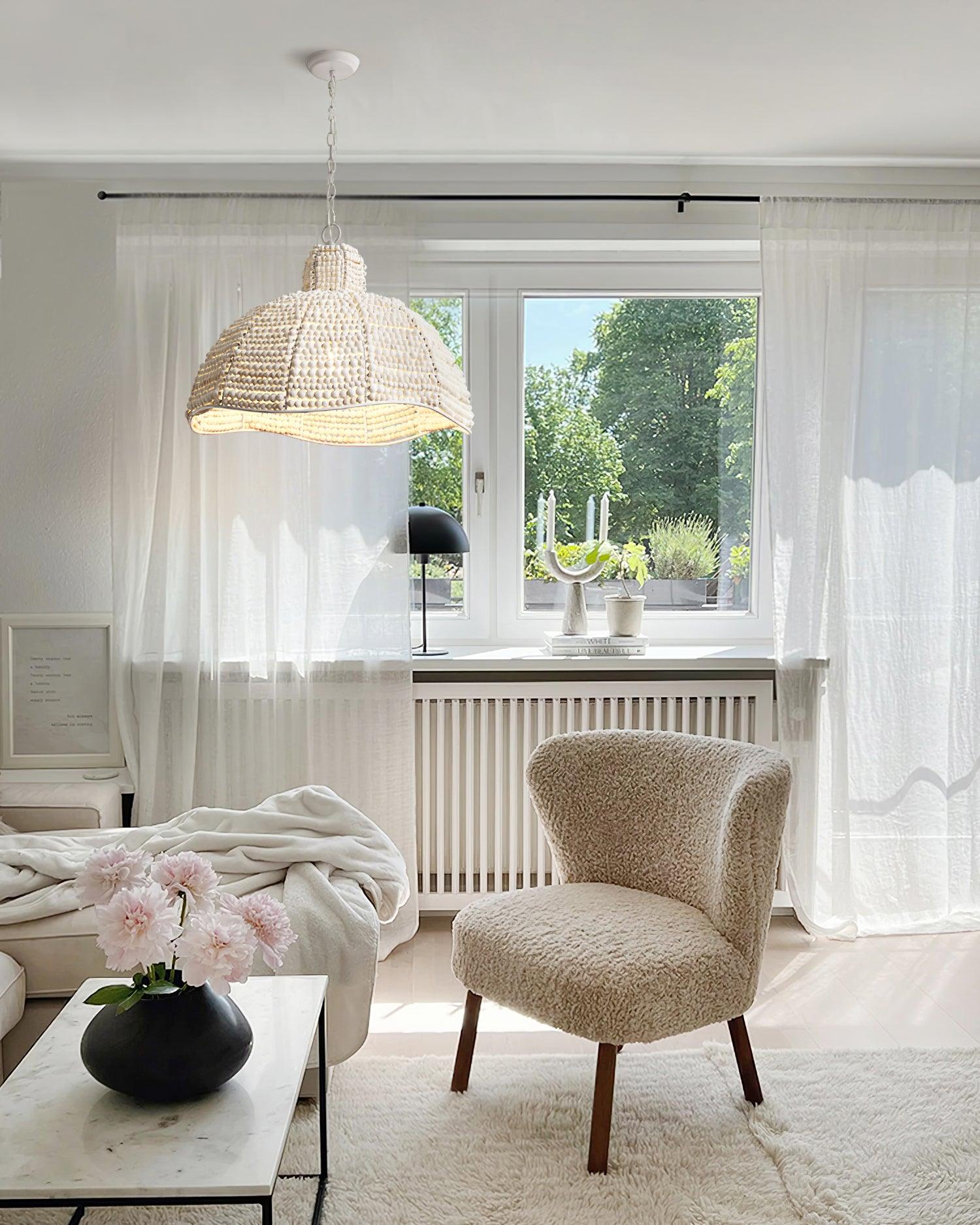 Beadora Lampe Pendante Contemporaine en Perles - Neutralighting
