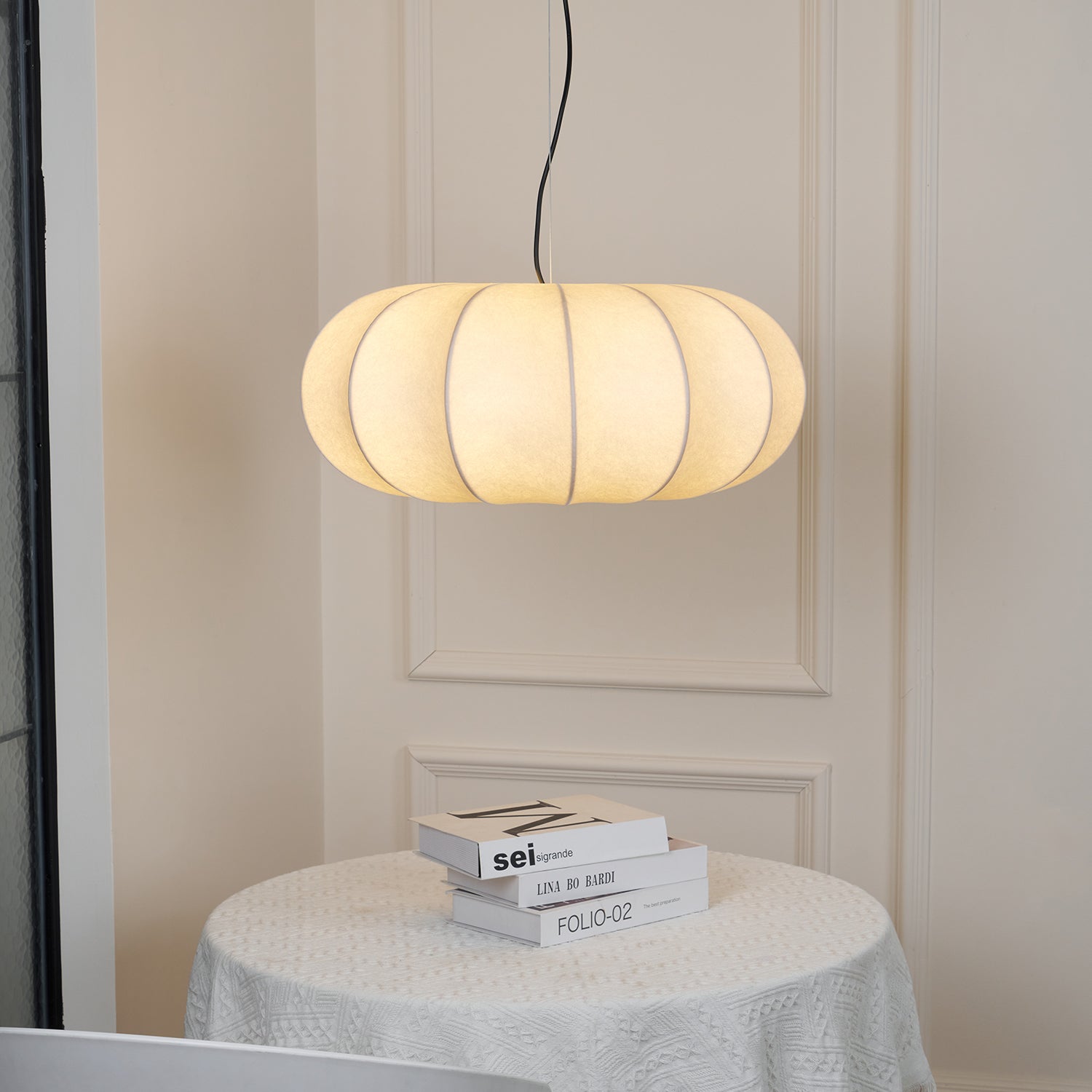 Kiyo Suspension Citrouille en Soie - Neutralighting
