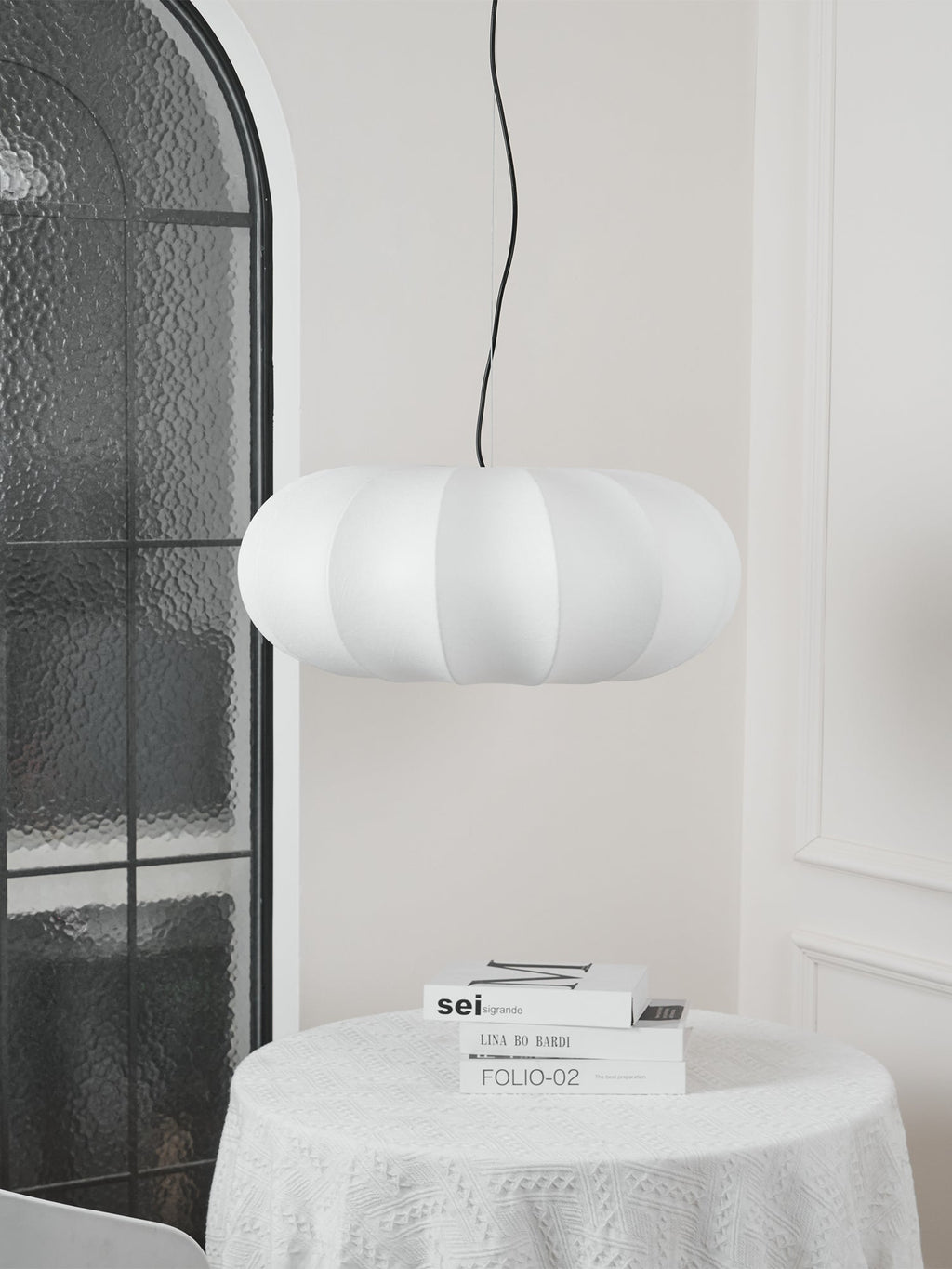 Vioren Lampe Pendante Traditionnelle en Soie - Neutralighting
