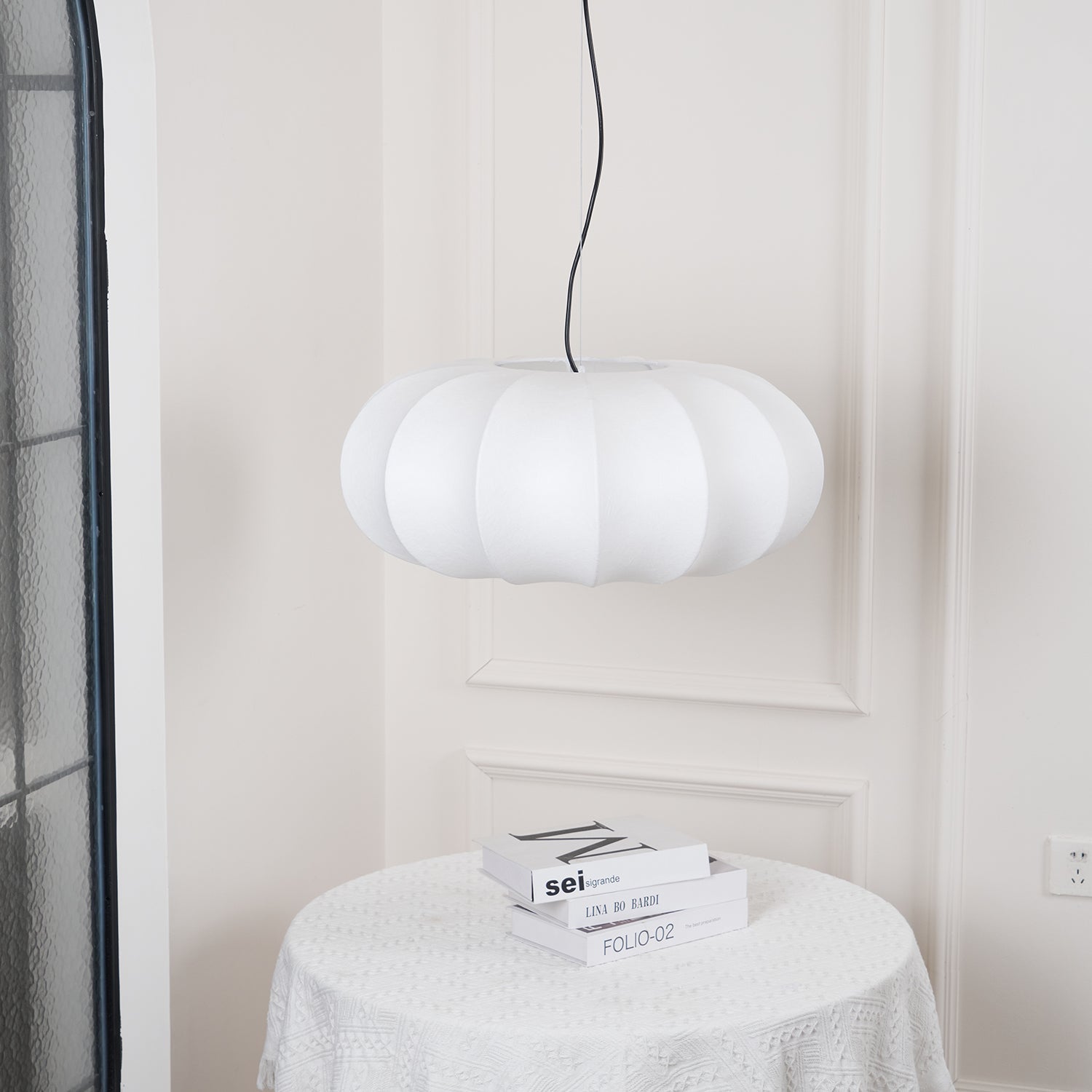 Vioren Lampe Pendante Traditionnelle en Soie - Neutralighting