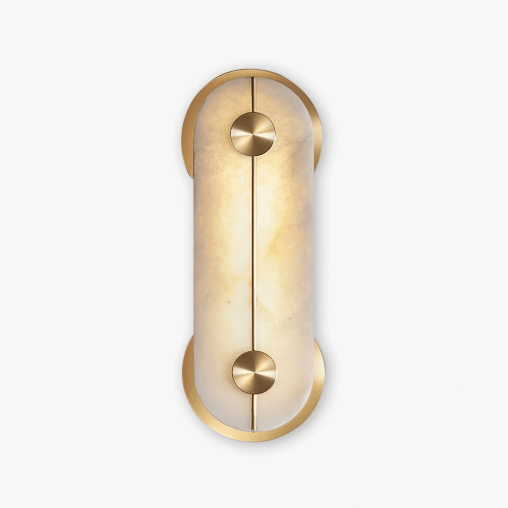 Selene Applique Murale Moderne en Albâtre et Laiton - Neutralighting