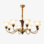 Ciphaen Chandelier en Bois et Verre Vintage - Neutralighting