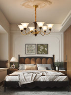 Ciphaen Chandelier en Bois et Verre Vintage - Neutralighting