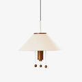 Zathee Nordic Art Classique Bois Tissu Pendentif Lampe - Neutralighting