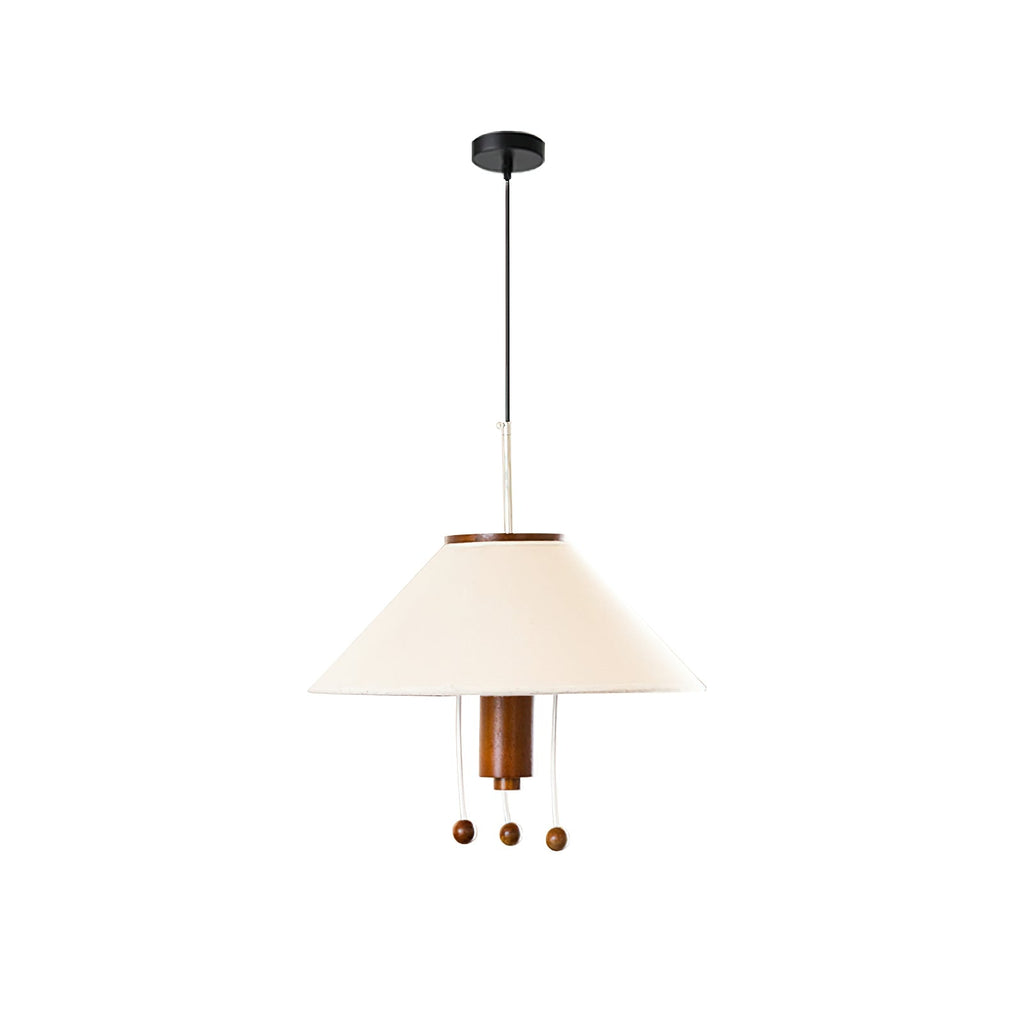 Zathee Nordic Art Classique Bois Tissu Pendentif Lampe - Neutralighting