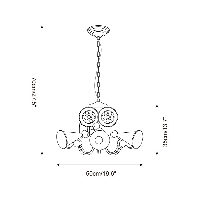Octopus Lustre Director en Résine Ludique - Neutralighting