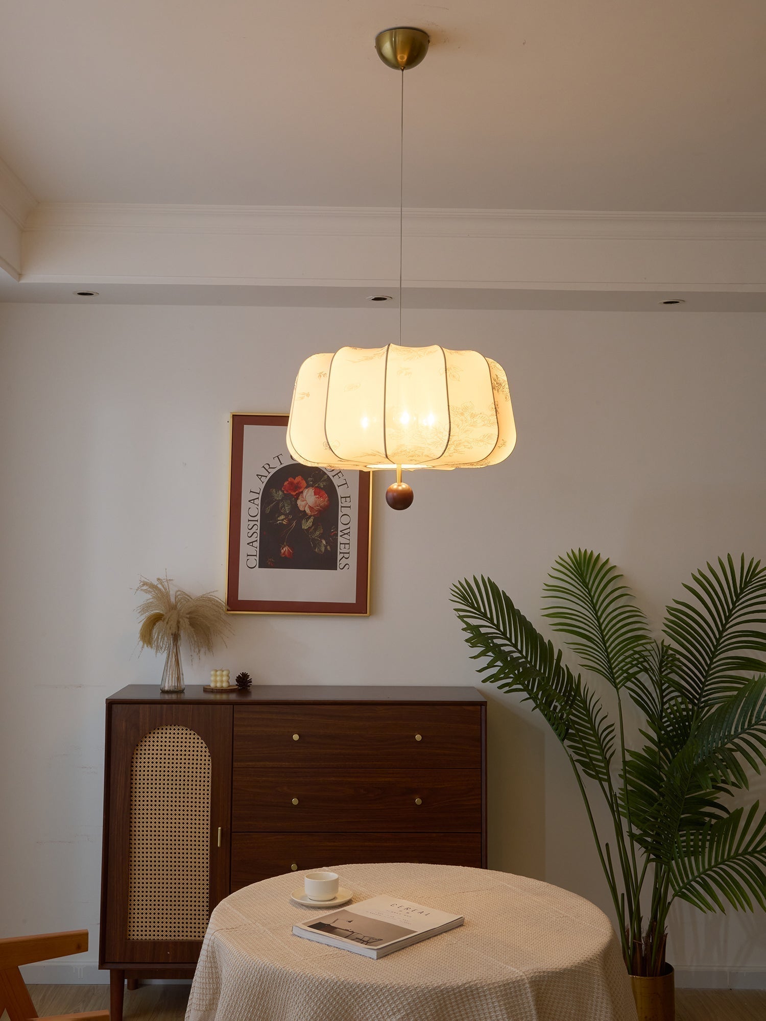 Valera Lampe Pendante en Bois et Tissu - Neutralighting