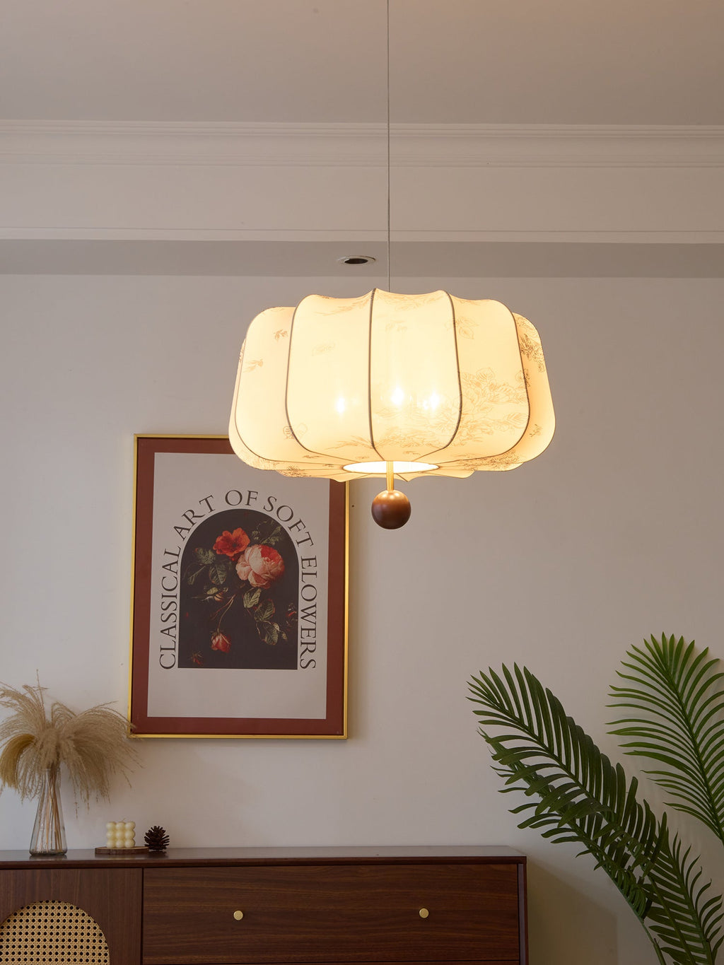 Valera Lampe Pendante en Bois et Tissu - Neutralighting