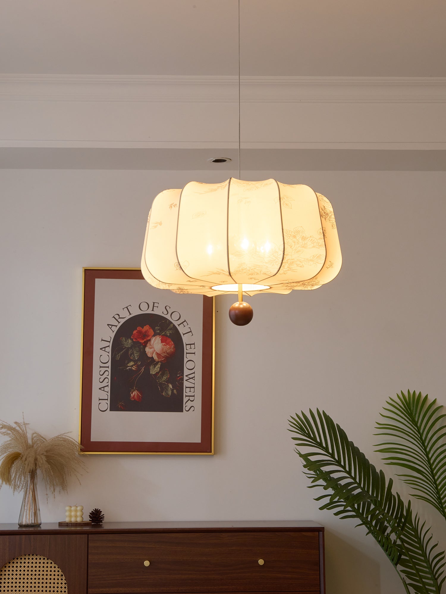 Valera Lampe Pendante en Bois et Tissu - Neutralighting