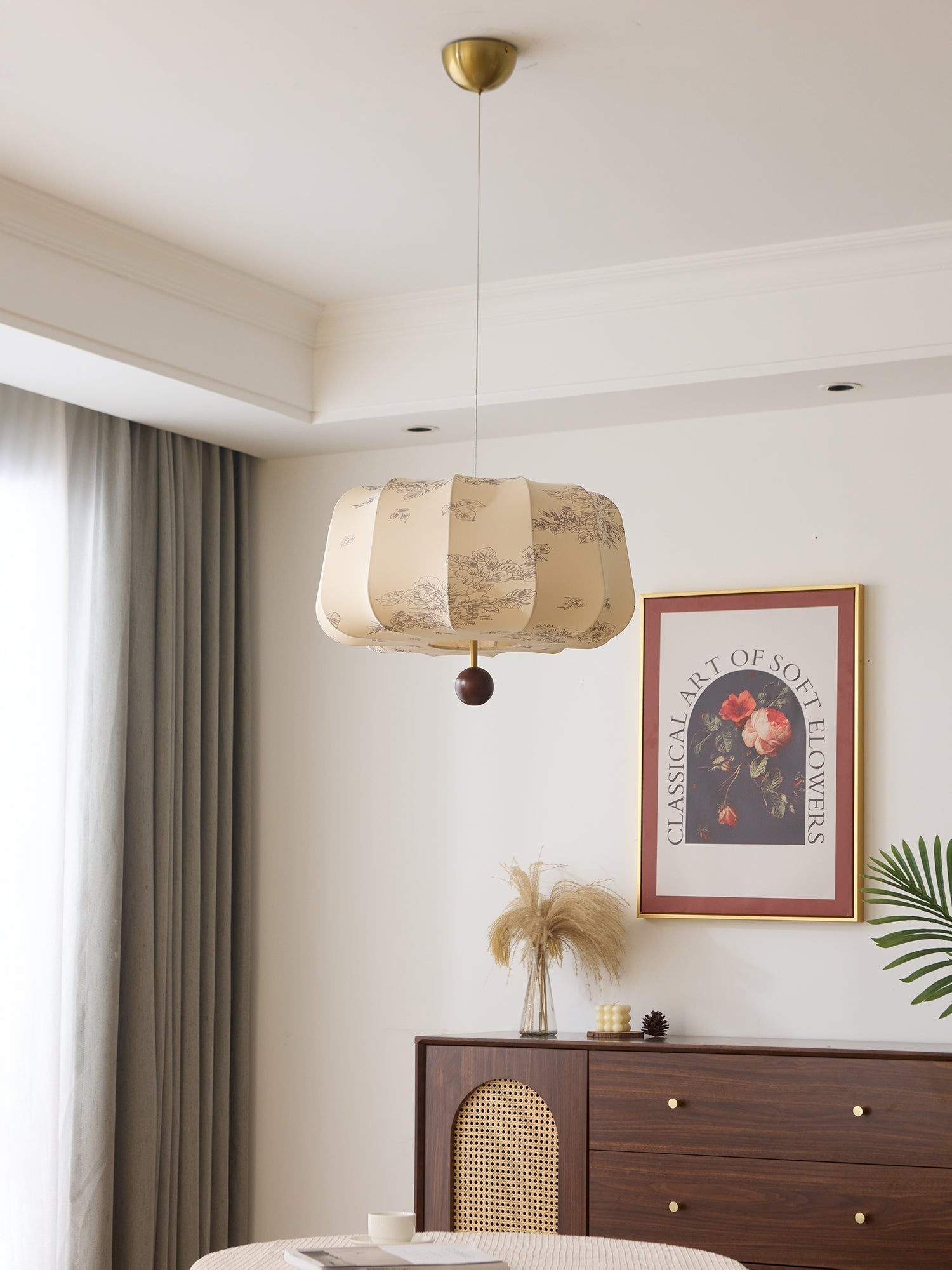 Valera Lampe Pendante en Bois et Tissu - Neutralighting