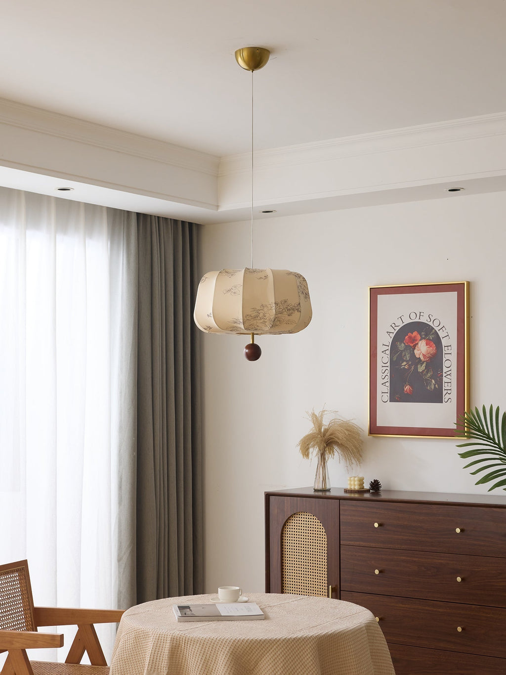 Valera Lampe Pendante en Bois et Tissu - Neutralighting