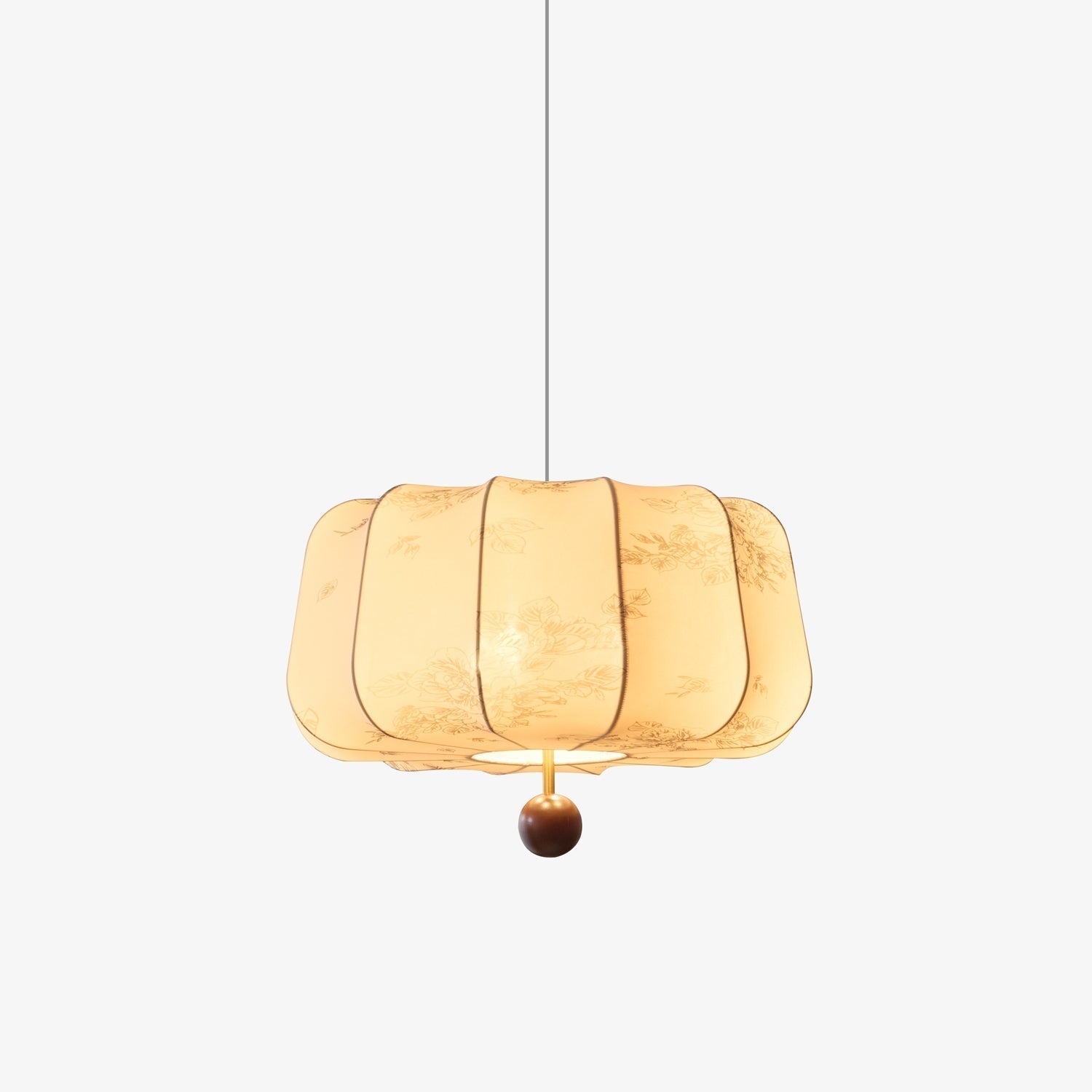Valera Lampe Pendante en Bois et Tissu - Neutralighting
