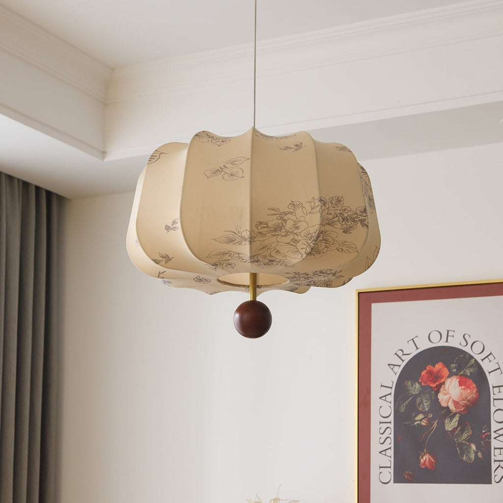Valera Lampe Pendante en Bois et Tissu - Neutralighting