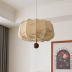 Valera Lampe Pendante en Bois et Tissu - Neutralighting