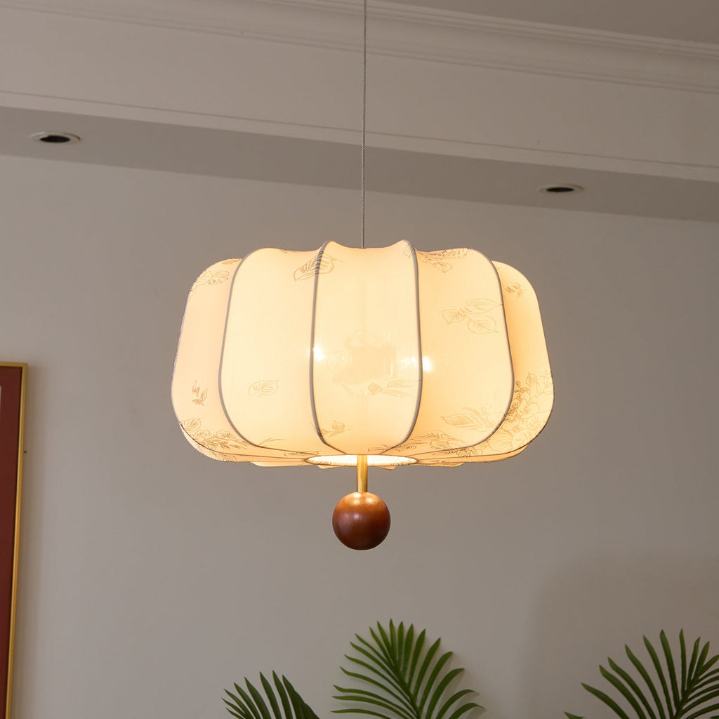 Valera Lampe Pendante en Bois et Tissu - Neutralighting