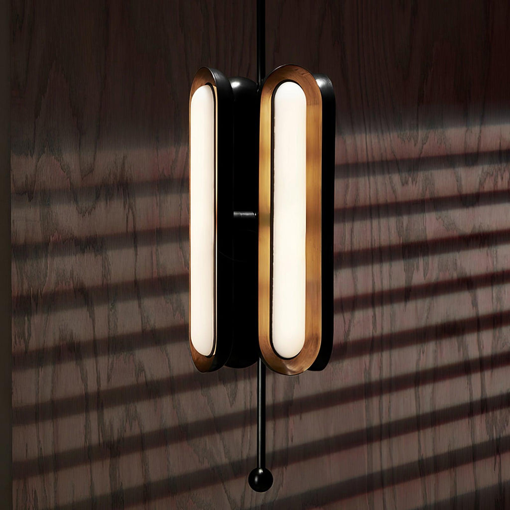 Lyvinaris Suspension linéaire géométrique en laiton - Neutralighting