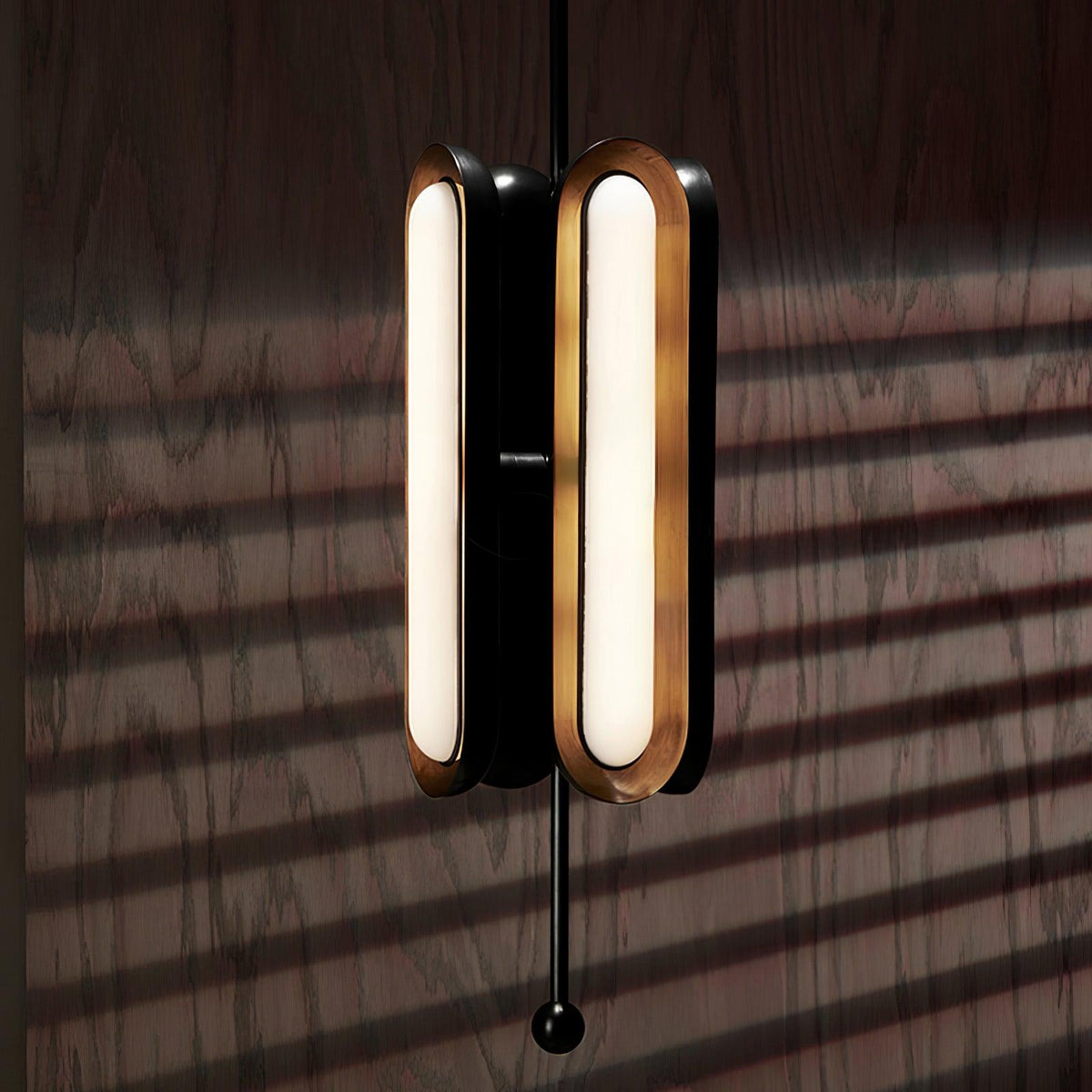 Lyvinaris Suspension linéaire géométrique en laiton - Neutralighting