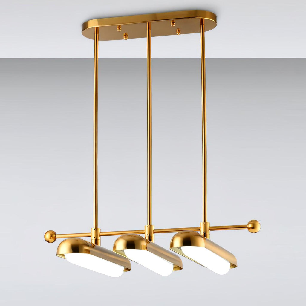 Lyvinaris Suspension linéaire géométrique en laiton - Neutralighting