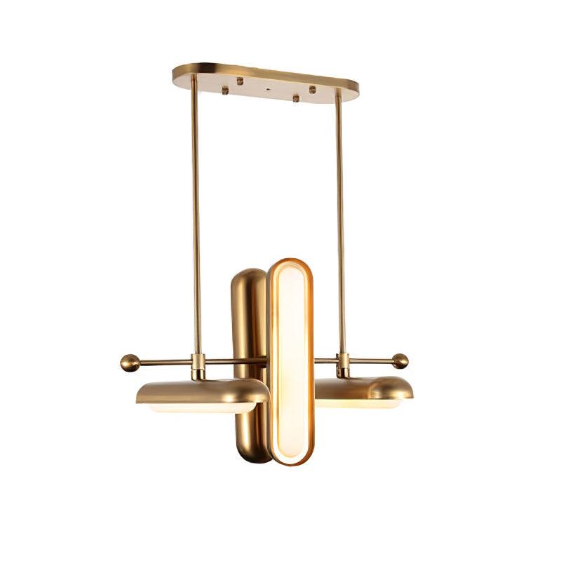Lyvinaris Suspension linéaire géométrique en laiton - Neutralighting