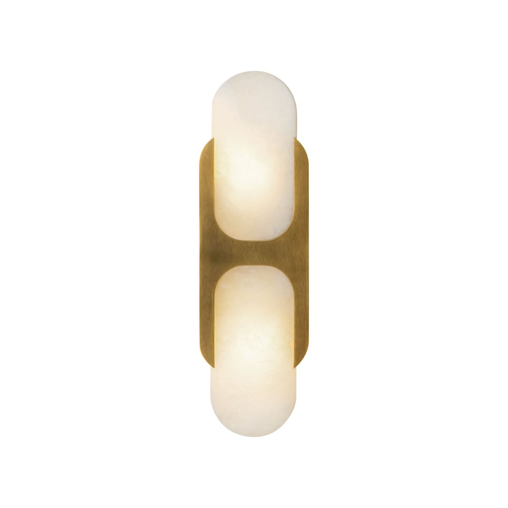 Ulthaora Applique murale à double globe en albâtre - Neutralighting