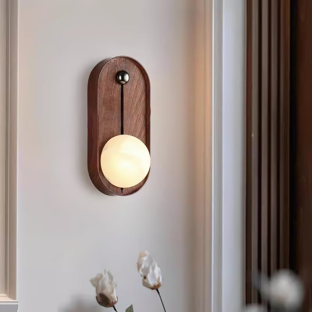 Evtala Applique Murale Moderne Minimaliste en Métal et Albâtre - Neutralighting