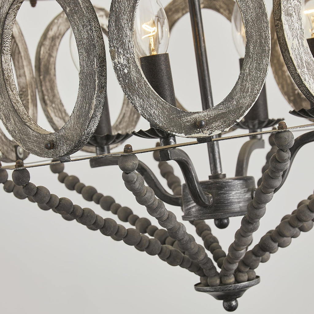 Zasorila Lustre Vintage en Bois et Métal - Neutralighting