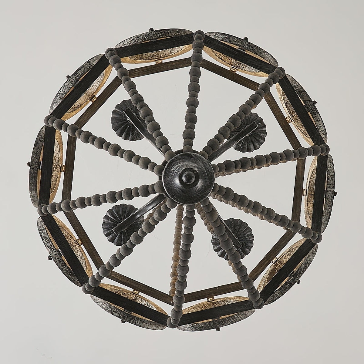 Zasorila Lustre Vintage en Bois et Métal - Neutralighting