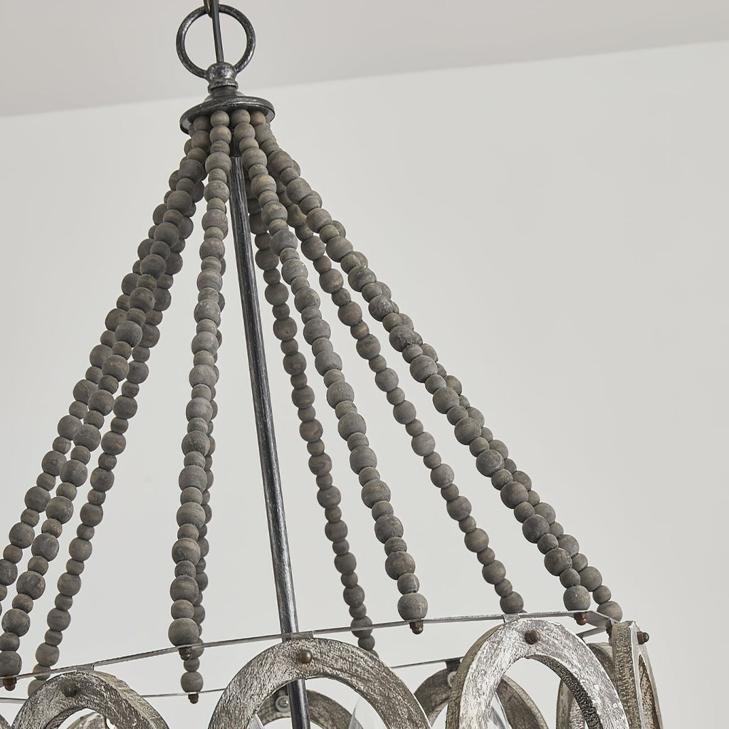 Zasorila Lustre Vintage en Bois et Métal - Neutralighting