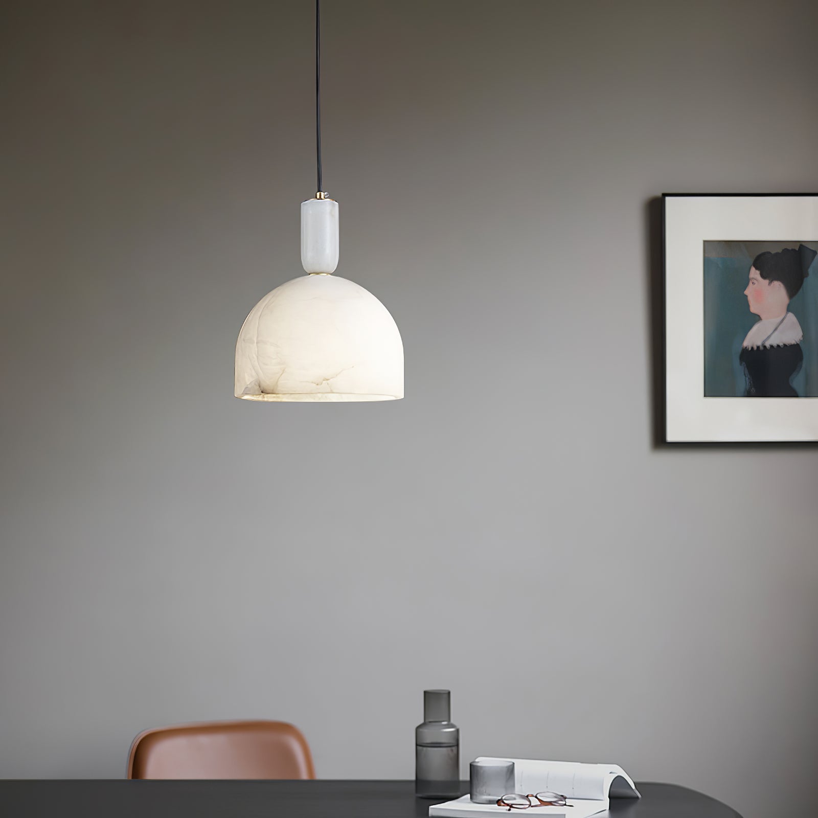 Ulcaris Suspension Moderne Minimaliste en Albâtre - Neutralighting