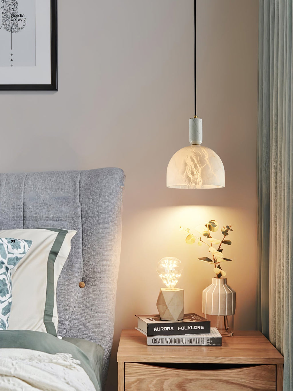 Ulcaris Suspension Moderne Minimaliste en Albâtre - Neutralighting