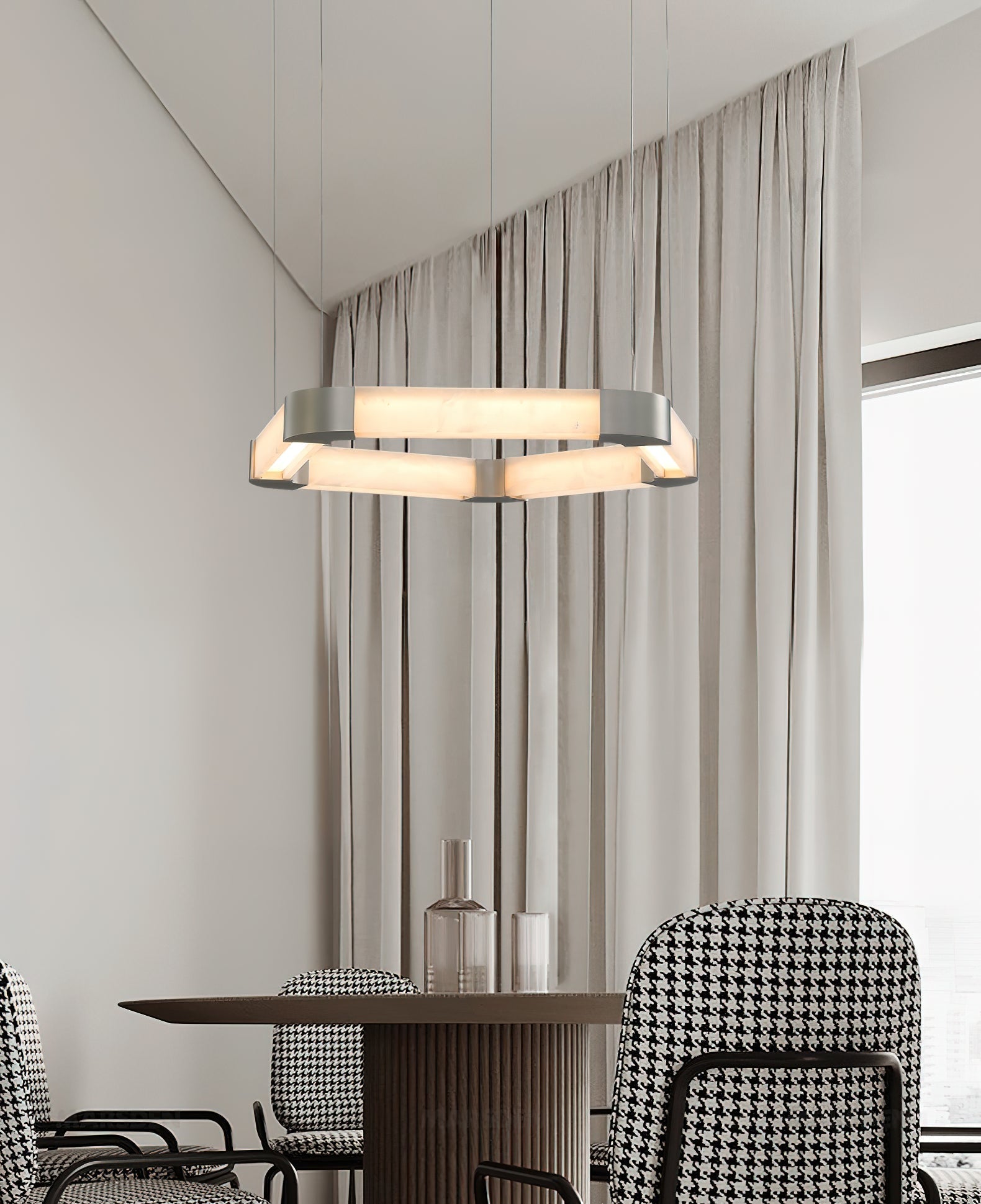 Celaeisra Lustre Unique à Anneau Unique en Albâtre - Neutralighting