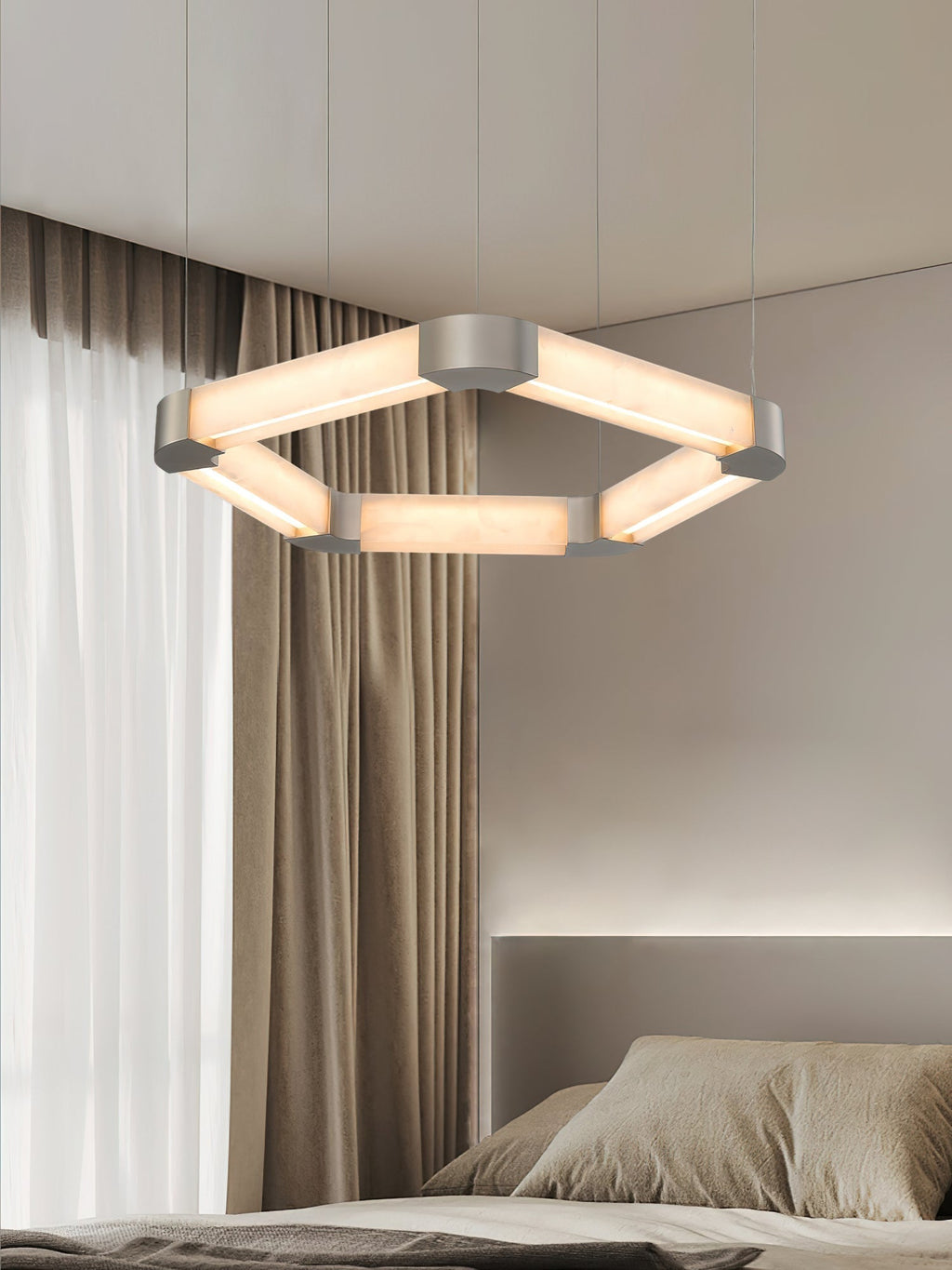Celaeisra Lustre Unique à Anneau Unique en Albâtre - Neutralighting