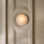 Grex Applique Murale Minimaliste Ronde en Albâtre - Neutralighting