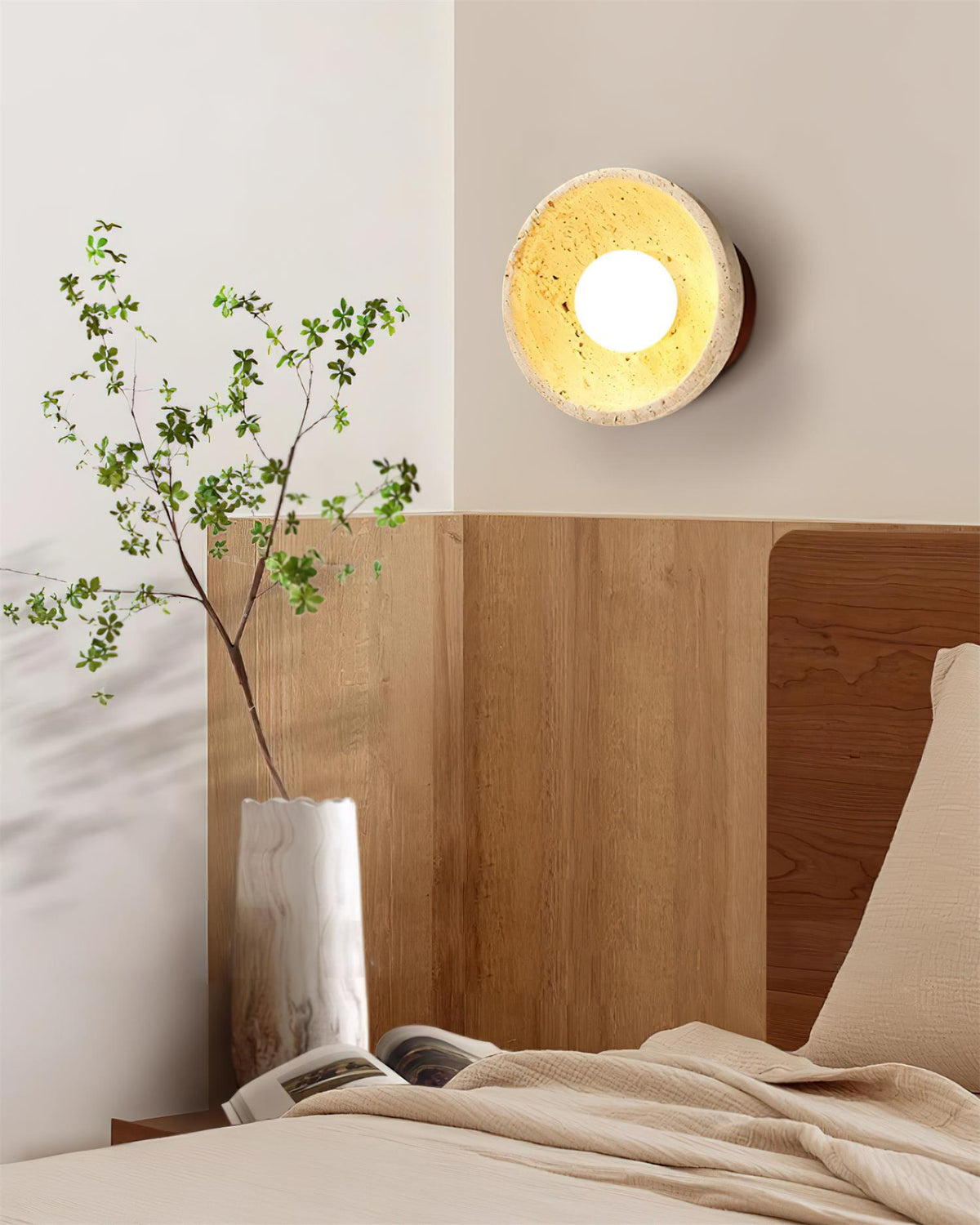 Applique Murale Travertin Corps Moderne Minimaliste Accent Luminaire - Neutralighting