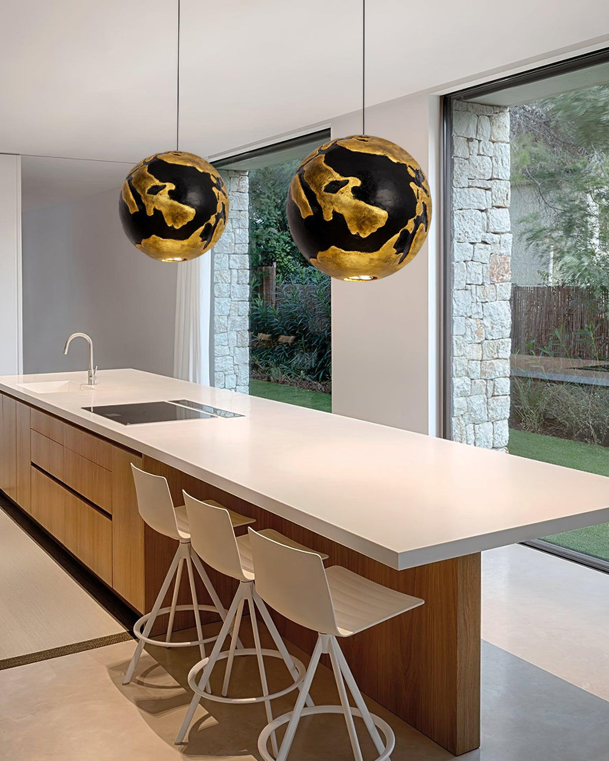 Alzorila Lampe Suspendue Art Nordique Moderne en Composite - Neutralighting