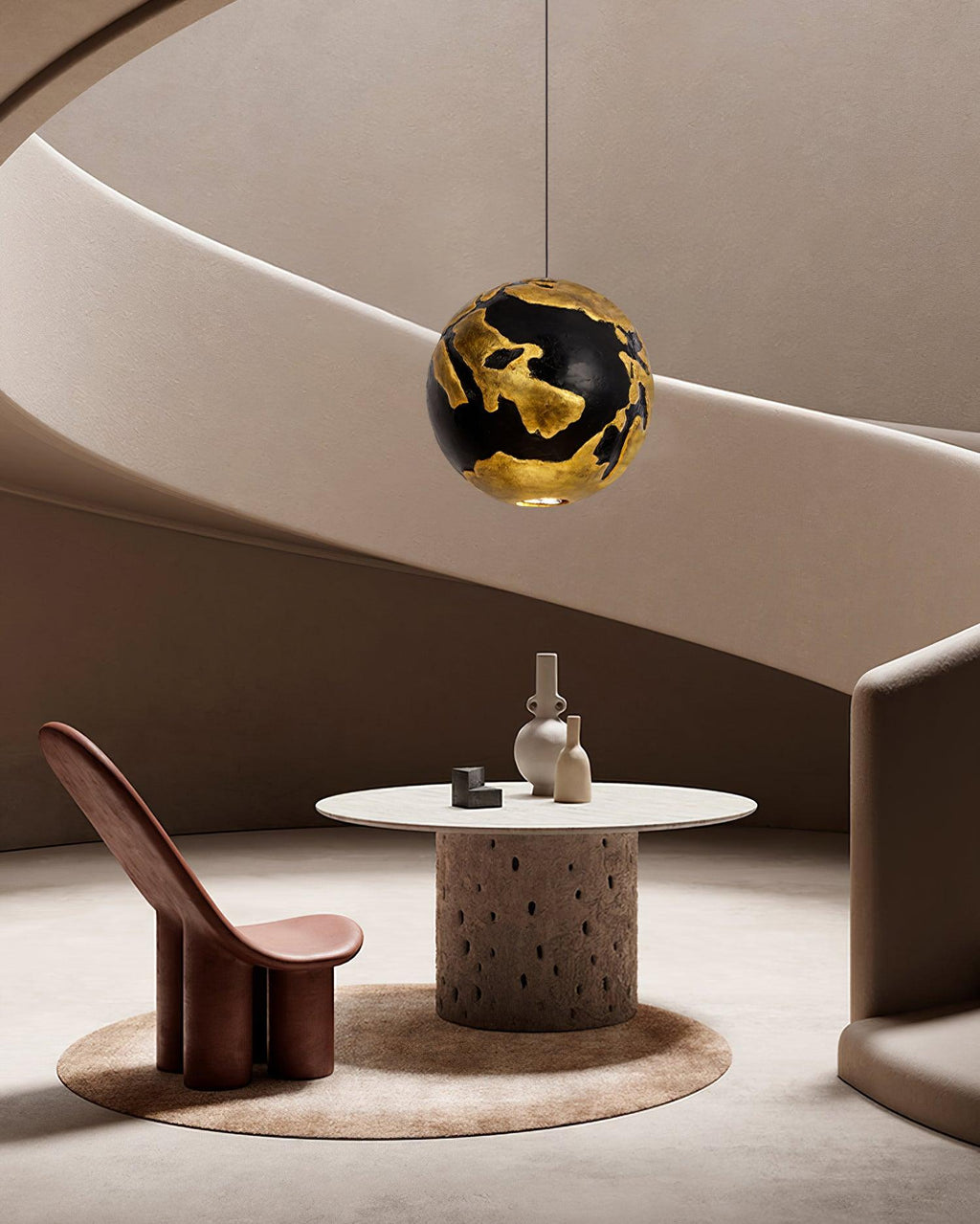 Alzorila Lampe Suspendue Art Nordique Moderne en Composite - Neutralighting