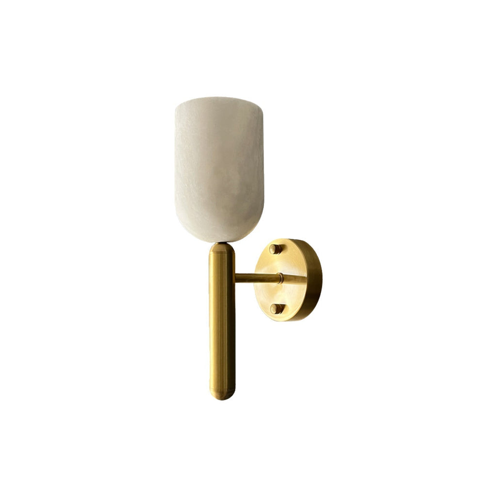 Lyphaia Applique Murale Moderne Minimaliste en Laiton et Albâtre - Neutralighting