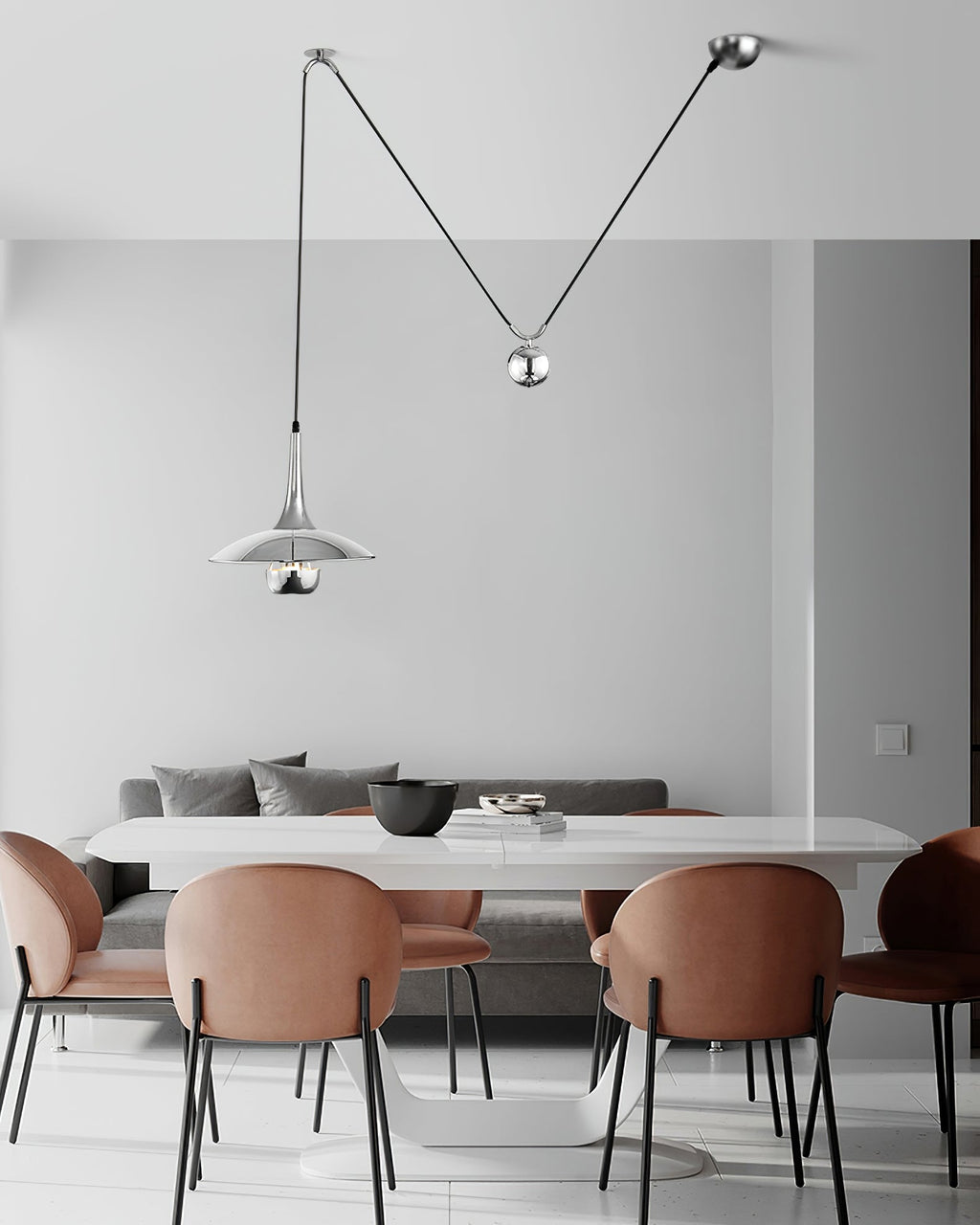 Lustra Lampe Pendante Adjustable pour Salon - Neutralighting