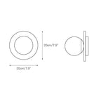 Ovyna Applique Murale Moderne Minimaliste en Verre et Onyx - Neutralighting